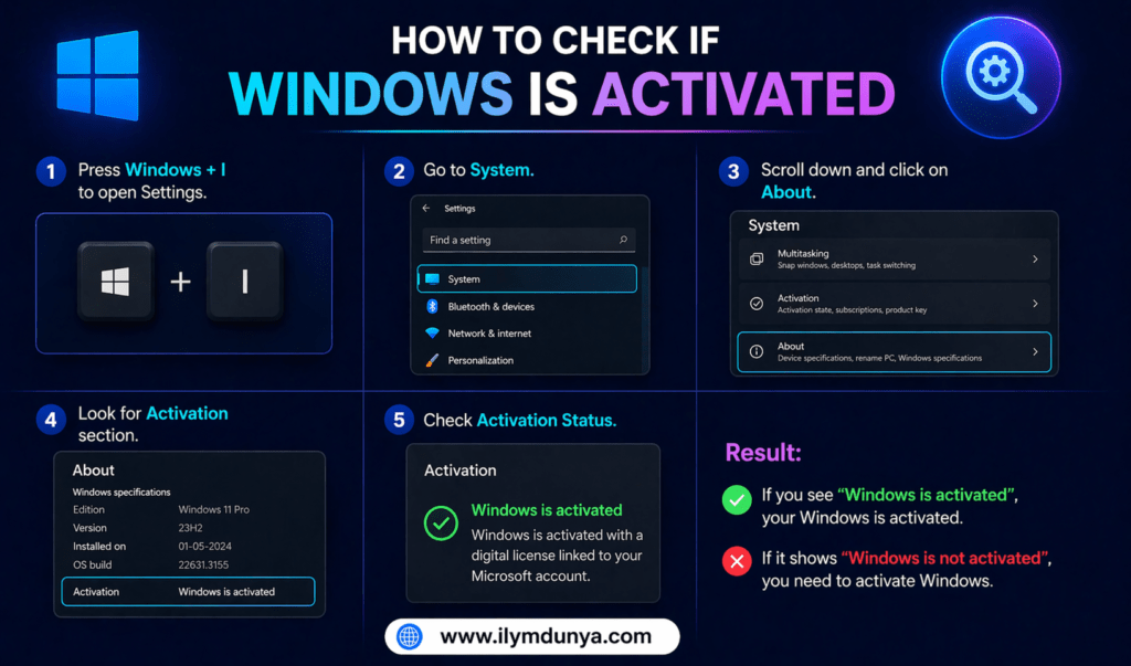 how to verify Windows Activation