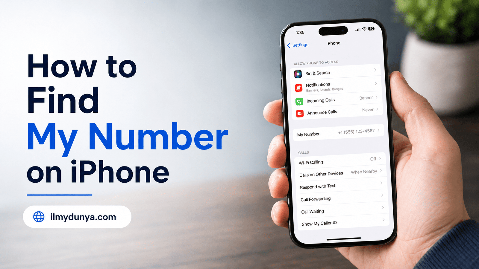 How to Find my number on iPhone