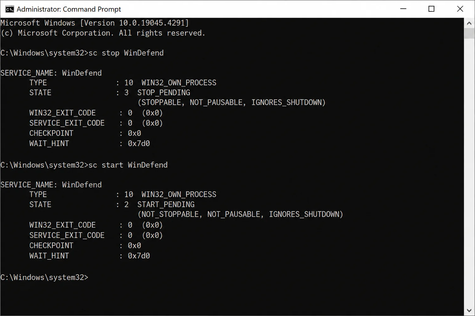 Windows Command Prompt