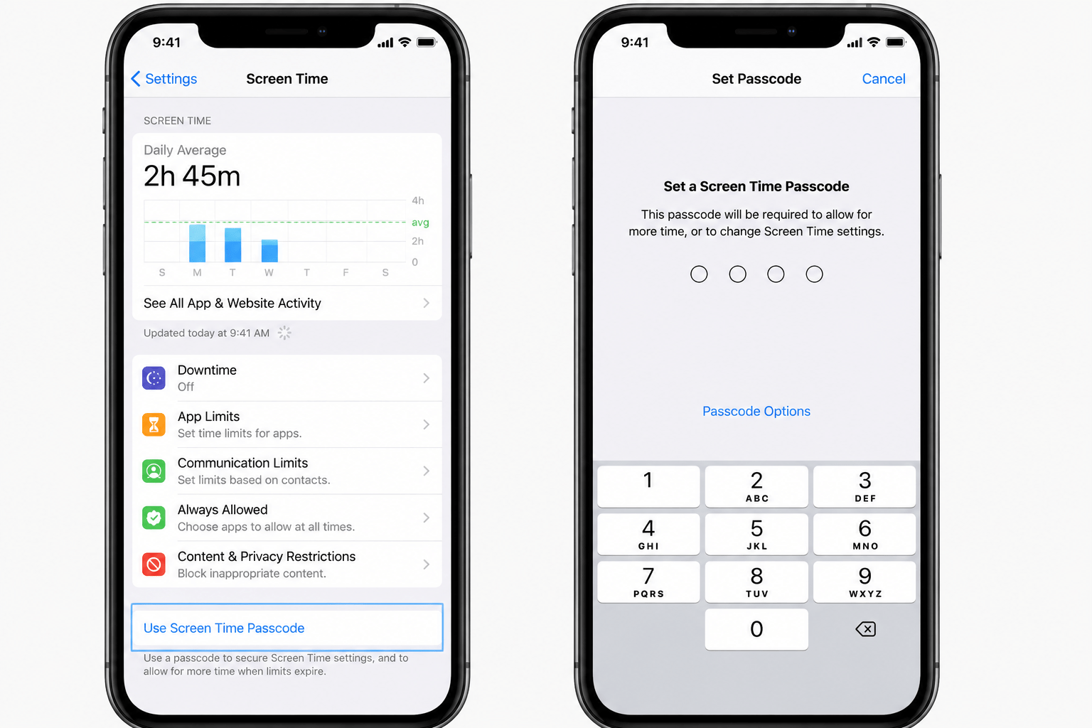 Important Tip: Set a Screen Time Passcode