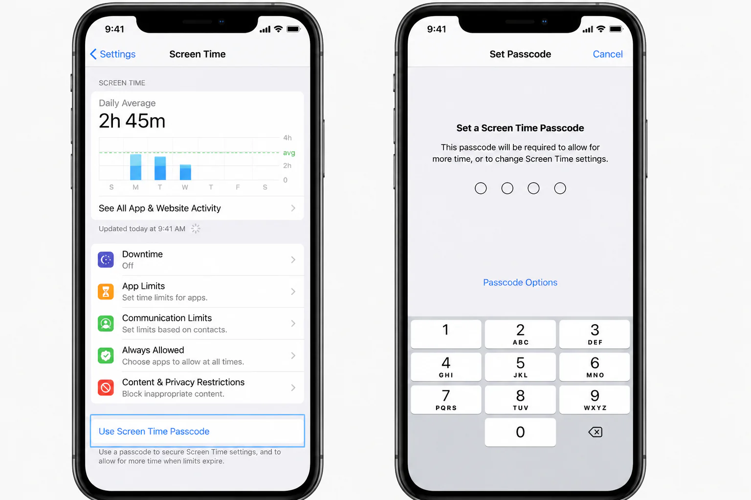 Important Tip: Set a Screen Time Passcode