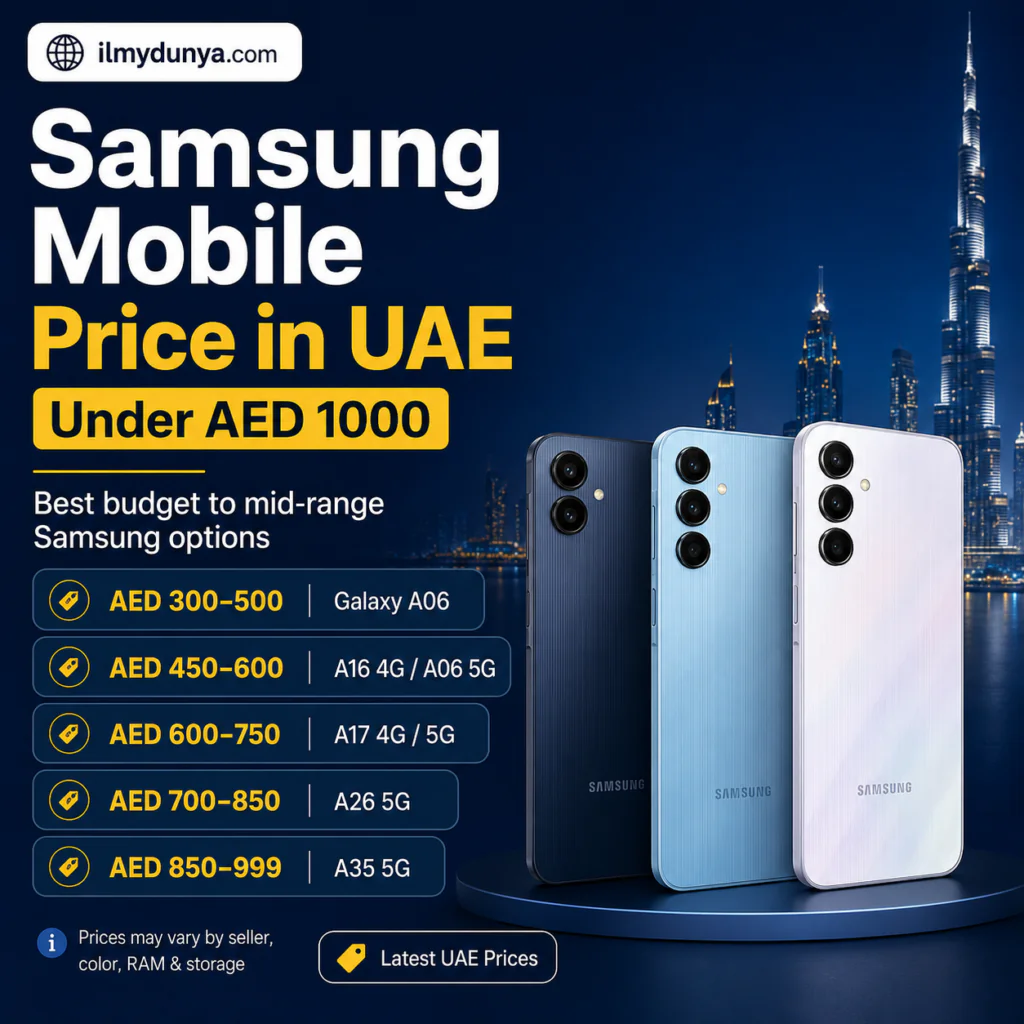 Samsung Mobile Price in UAE Under 1000